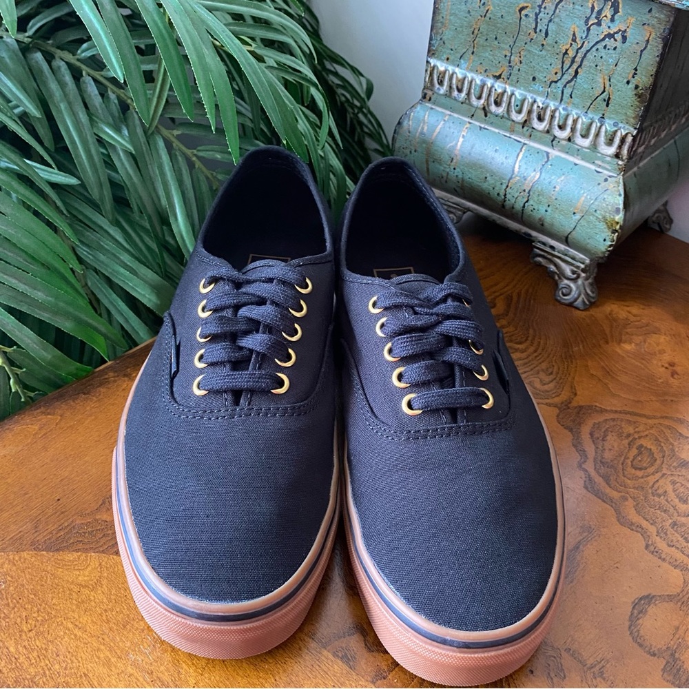 Vans Black and Brown Authentic Sneakers - Picture 2 of 13